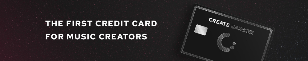 Create Carbon - The first credit card for music creators